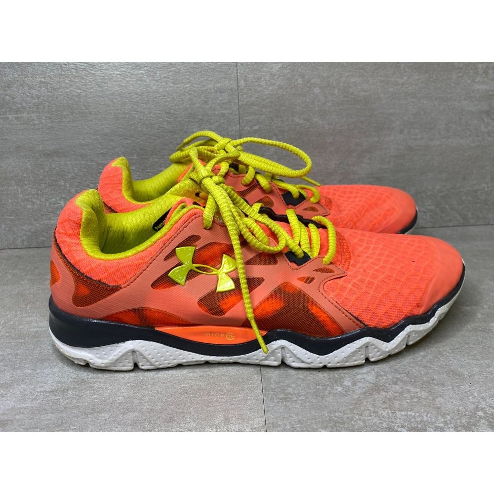 Under Armour Womens Micro G 1238600-824 Orange Running Shoe Sneakers Sz 11 - Picture 3 of 9